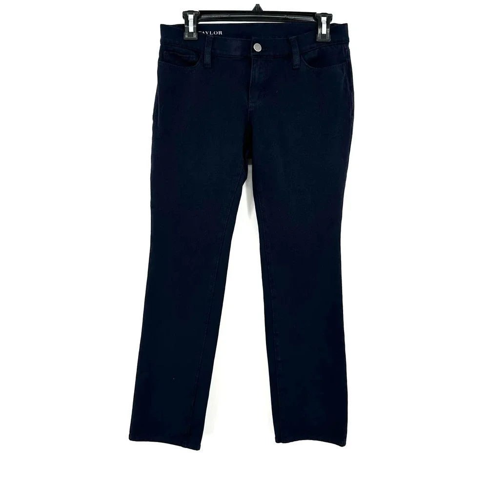 Ann Taylor size 8p dark‎ blue pants straight leg petites